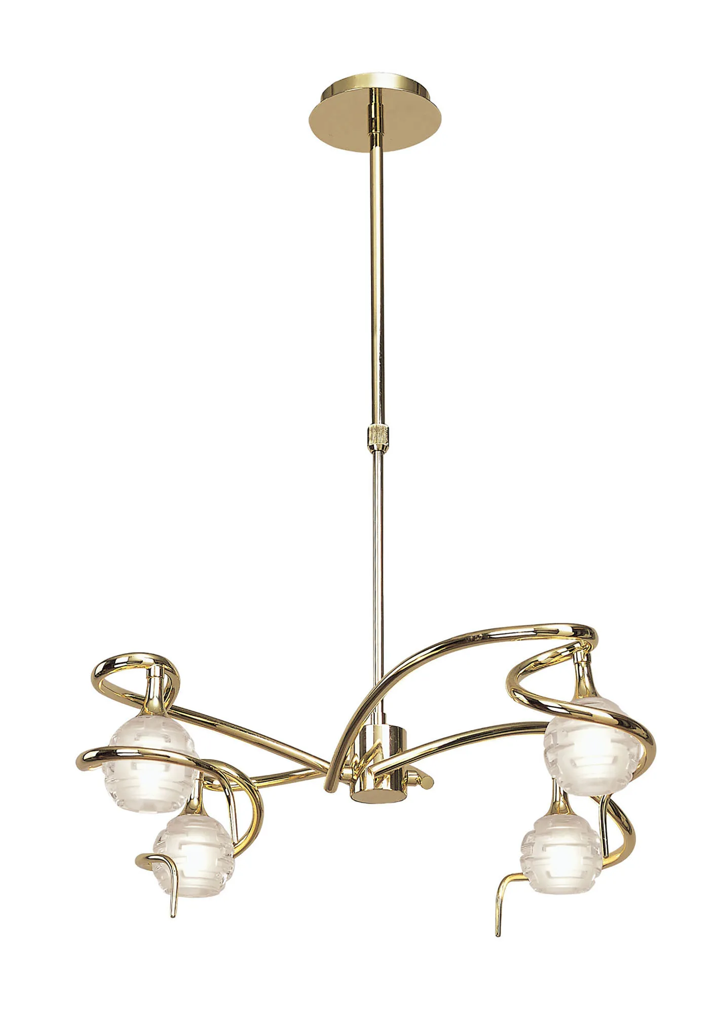 M0080PB  Dali PB Telescopic/Semi Flush 4 Light